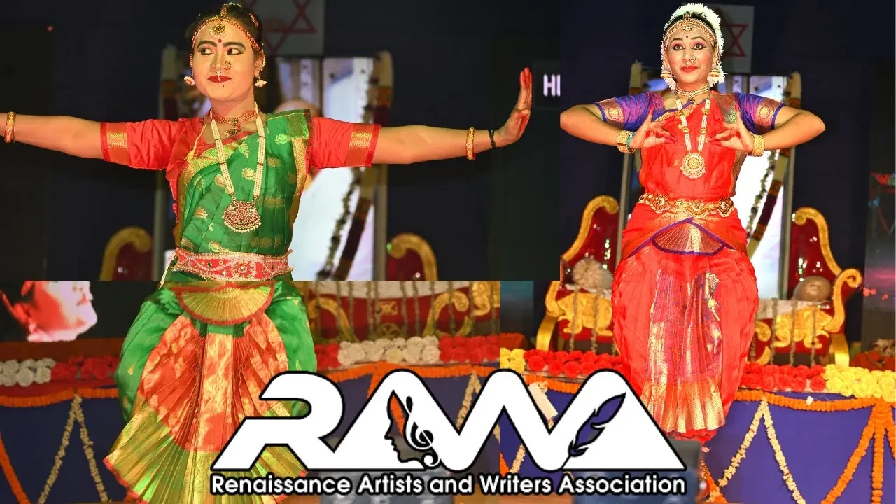 Two classical dancers performing on a RAWA stage